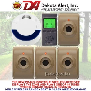 ALARMA DETECTOR DE MOVIMIENTO INALÁMBRICO DAKOTA DCMA-4000+MTPR-4000 - 4 SENSORES - Imagen 1 de 21