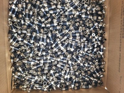 200 PPC EX59PLUS Coax Cable CONNECTORS RG59 Compression EX59 HD Coaxial FITTINGS - Image 1 of 4