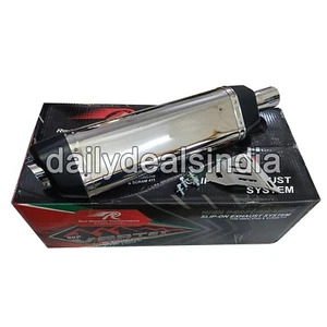 Adapté Pour Royal Enfield Himalaya & Scram 411 R Silencieux Échappement, Polis - Photo 1/6