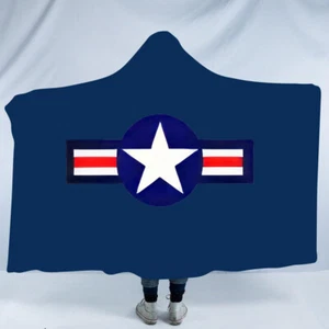 New USAF Hooded Blanket Fleece - Picture 1 of 2