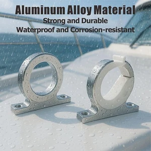 Soporte de aluminio pulido para caña de pescar para barco RV furgoneta yate - Imagen 1 de 3