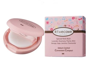 Rivecowe CC Pact Sebum Control Convenient Compact Foundation Free Shipping NEW - Picture 1 of 11