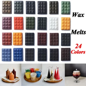 24Colors Wax Candles Solid Oil-soluble Candle Dye Handmade Aromatherapy Pigmen ╲ - Picture 1 of 35