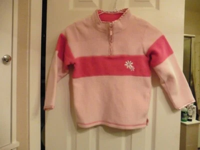 NWOT Green Dog Girls 2 Tone Pink Polar 1/4 Zipper Fleece Pullover - Size L 6X  - Image 1 of 4