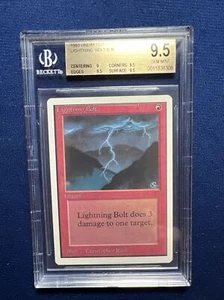 MTG Unlimited Lightning Bolt BGS 9.5 GEM MINT (with subs) 1993 - Picture 1 of 2