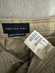 American Eagle Pants Next Level Flex Tan Khaki Pull On Jogger Mens Small - Picture 1 of 5
