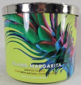 Bath Body Works Candle ISLAND MARGARITA 3-wick Jar 14.5 oz Mandarin Mango Salt - Picture 1 of 5