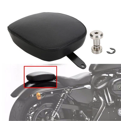 Asiento de pasajero trasero de cuero para motocicleta apto para Harley Seventy Two 12-16 Foto 1 de 4
