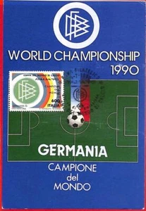 aa3234 - ITALY - POSTAL HISTORY - MAXIMUM CARD 1990 Football Championship - Picture 1 of 1