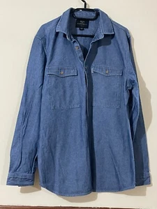 FARRELL HEAVY DENIM OVERSHIRT OR SHIRT MEN'S USED SIZE XL R17 - Picture 1 of 2
