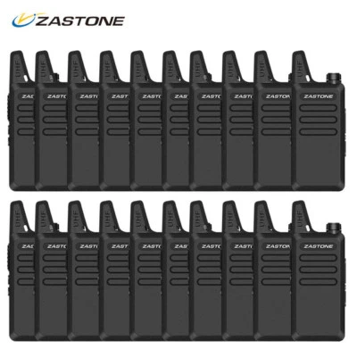20pcs Zastone ZT-X6 Mini Handheld Ham Radio UHF 400-470Mhz X6 16CH Walkie Talkie - Image 1 of 4