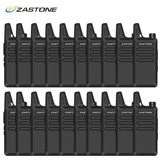 20pcs Zastone ZT-X6 Mini Handheld Ham Radio UHF 400-470Mhz X6 16CH Walkie Talkie - Image 1 of 4