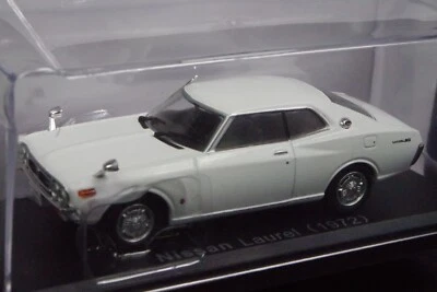 Nissan Laurel 1972 Blanco Escala 1/43 Caja Mini Coche Exhibición Diecast Vol 153 Foto 1 de 4