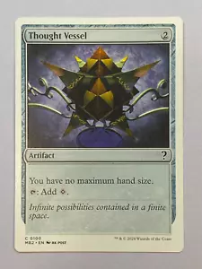 Magic The Gathering - Thought Vessel - Borde Blanco - Casi Nuevo - Mystery Booster 2 - Imagen 1 de 2
