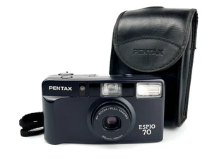Pentax Espio 70 Film Camera Compact 35mm Point and Shoot Nr. Mint + Case + Strap - Picture 1 of 13