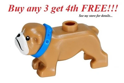 ☀️NUEVO LEGO Minifigura Minifigura Minifigura Animal Mascota Zoológico Perro Cachorro Bulldog Foto 1 de 3