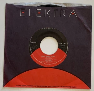 The Cars Hello Again 45 rpm M- Elektra New Wave Pop Rock (1984) - Picture 1 of 2