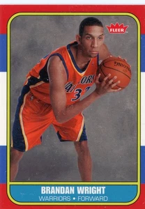 2007 Fleer Brandan Wright 86 Retro Rookies Golden State Warriors - Picture 1 of 1
