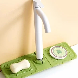 Almohadilla de drenaje de silicona para fregadero de grifo de cocina bandeja colectora de agua alfombrilla deslizante - Imagen 1 de 15