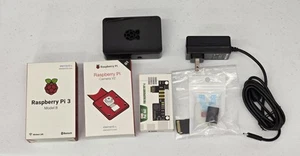 Raspberry Pi 3 KIT Model B Quad Core 1.2ghz 64bit CPU 1gb RAM WiFi & Bluetooth - Picture 1 of 9