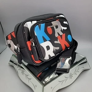 Michael Kors Unisex Sling Pack Belt Bag Cooper Graphic Logo Multicolor - Picture 1 of 18