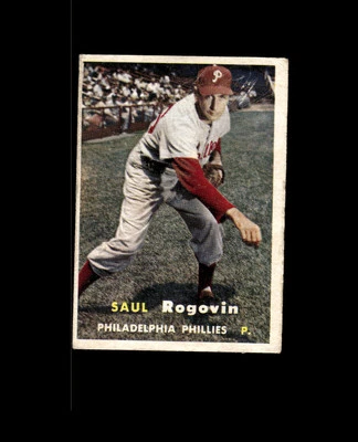 1957 Topps 129 Saul Rogovin POOR #D1,396141 - Image 1 of 2