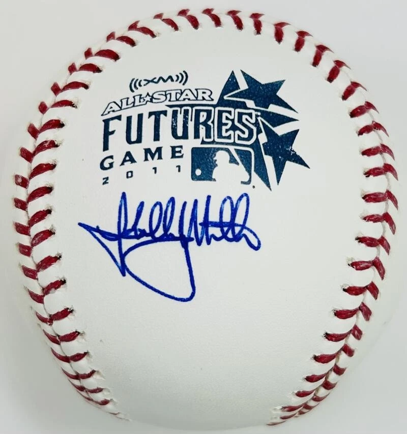 SHELBY MILLER SIGNED 2011 FUTURES GAME BASEBALL CARDINALS DODGERS AUTOGRAPH K5 - Image 1 of 1