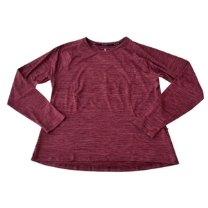 Spyder Active XXL Damen-Sportoberteil pflaume meliert Reißverschlusstaschen Langarm - Bild 1 von 7