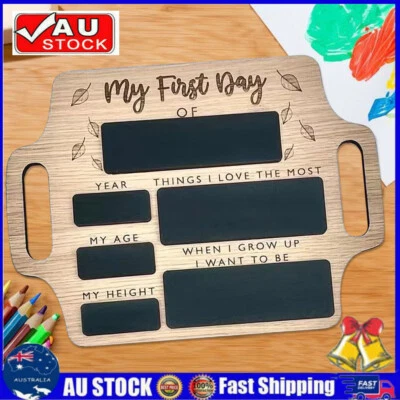 First Day Of School Photo Board, School Sign, Back To School Chalk Board AT - image 1 of 4