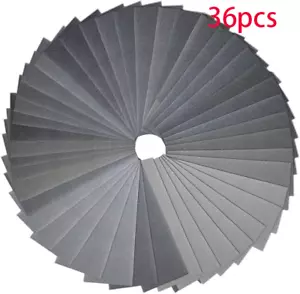36Pcs Wet and Dry Fine Sand Paper Mixed Assorted Grit 400-3000 Handsander New - Picture 1 of 13