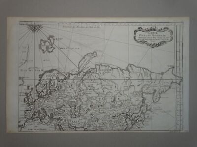 Carte Voyages De Rubruquis Kupferstichkarte Map Russland Sibirien Siberia 1749 • 7€