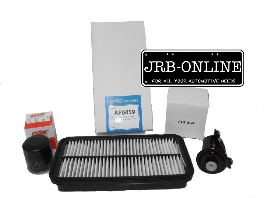 Toyota Corolla AE92 4AGE  Oil Air  Fuel Filter Service Kit 89-95 - image 1 of 1