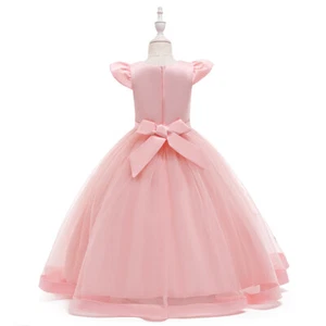 New Kids Flower Girls Princess Bridesmaid Dress Long Wedding Pageant Party Gown - Picture 1 of 47