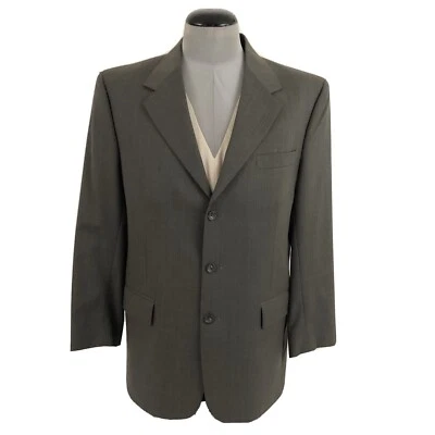 Jos A Bank Executive Collection Blazer Mens 41R Plaid 100% Wool Sport Coat - Image 1 of 4