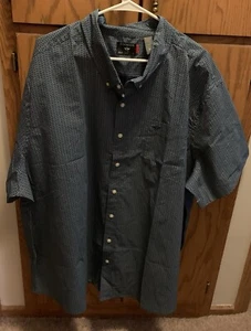 Dockers Shirt Mens 4XL Signature Comfort Flex Short Sleeve All Over Print - Picture 1 of 4