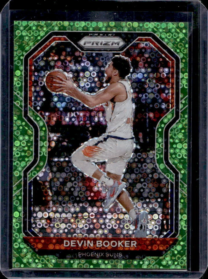 2020-21 Panini Prizm Devin Booker Fast Break Green Prizm #1/5 Phoenix Suns
