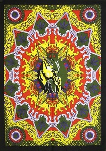 Home Decor Wall Hanging Mandala Poster Bob Marley Smoking Tapestry Ethnic Indian - Picture 1 of 4