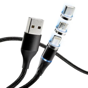 Ios, Micro-Usb, Type C USB Cable Connector Charging Cable Plug Magnetic - Picture 1 of 3