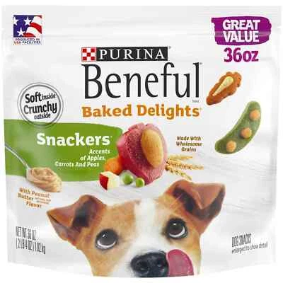 Purina Beneful Dog Training Treats, Baked Delights Snackers, 36 Oz. Pouch - Image 1 of 4