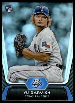 2012 Bowman Platinum Yu Darvish Rookie Texas Rangers #9 - Image 1 of 2