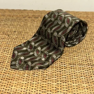 Vintage Todays Man Neck Tie 100% Silk Geometric Made In Italy Classic Office OS - Picture 1 of 6