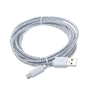 10FT LONG MICRO USB CABLE FAST CHARGER POWER CORD SYNC WIRE For PHONES & TABLETS - Picture 1 of 2