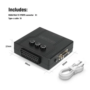 RGBS VGA SCART To YPBPR Component Converter Adapter For Retro Video Game Console - Picture 1 of 5