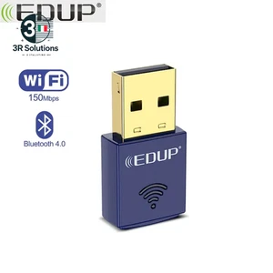 EDUP Mini Wifi Adapter 150Mbps Wifi Wireless Network Card Bluetooth4.0 USB2.0 Wi - Zdjęcie 1 z 13