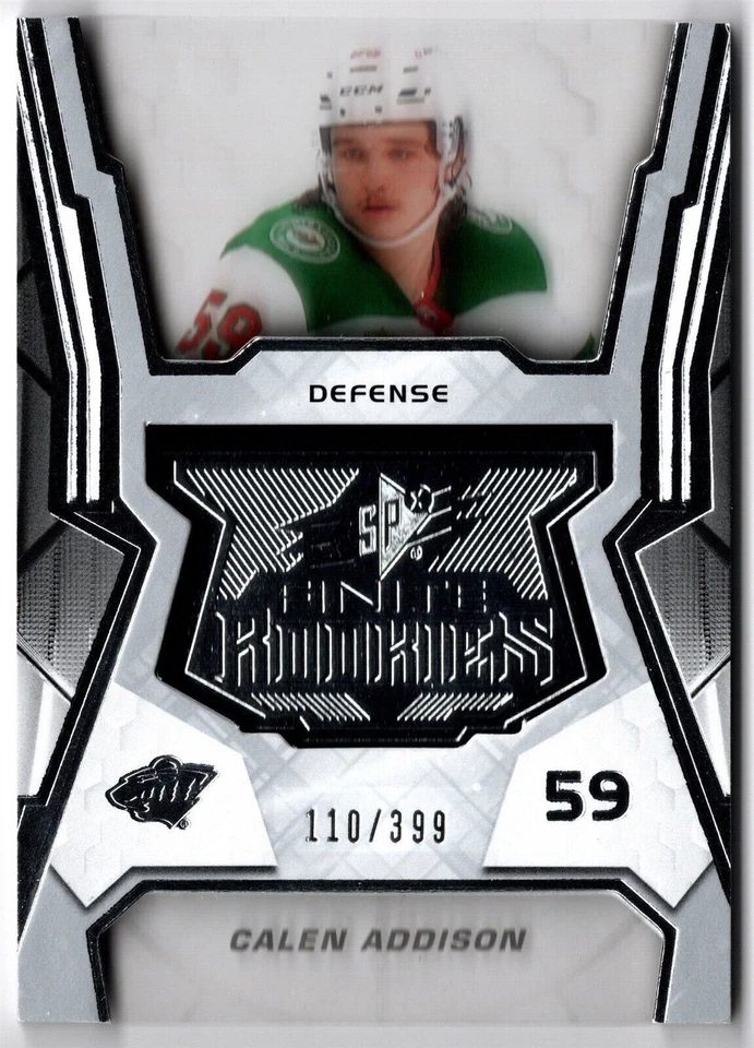 2021-22 Upper Deck SPx Finite Rookies CALEN ADDISON #F-7 #/399 Minnesota Wild RC - Image 1 of 1