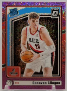 2024-25 Donruss Optic Donovan Clingan #272 Pink Glitter /275 Rookie RC Blazers - Picture 1 of 3