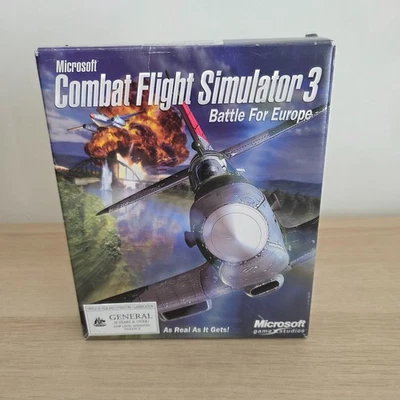 Microsoft Combat Flight Simulator 3: Battle for Europe PC Game 2002 2 CD Big Box - Image 1 of 4