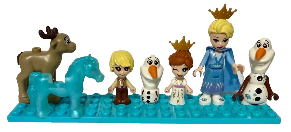 LEGO Frozen Minifigures ANNA ELSA KRISTOFF OLAF MINI REINDEER NOKK HORSE Figures - Image 1 of 1