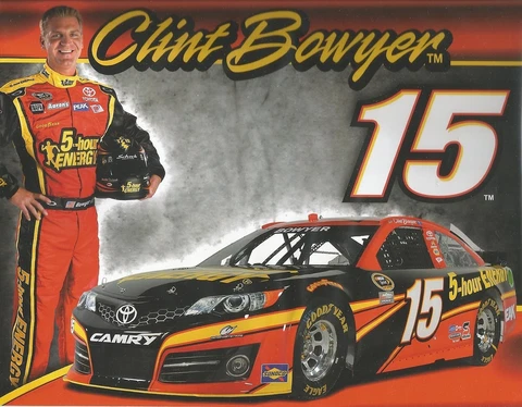2013 CLINT BOWYER "5 HR ENERGY #15" NASCAR SPRINT CUP POSTCARD Cover