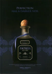 2012 PRINT AD - PATRON XO CAFE TEQUILA AD - PERFECTION HAS A DARKER SIDE. - Picture 1 of 1